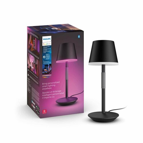 Умная настольная лампа Philips Hue Go Portable Table Lamp White and Color Ambiance черная (929003128501)