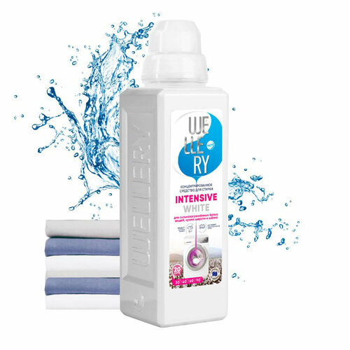 Концентрированное средство для стирки белых вещей Wellery Intensive White 1 л ПЭТ 459₽
