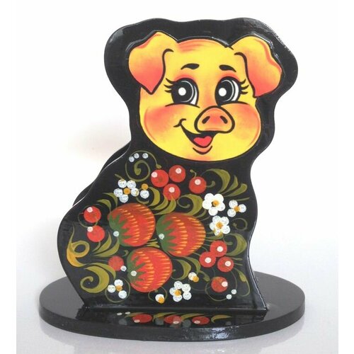 Салфетница свинка 130*90 С росписью