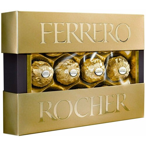 Конфеты Ferrero Rocher хрустящие из молочного шоколада 125г 2 шт