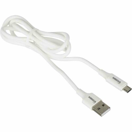 Кабель ProMega U28, 2,4A, 1м, USB - Micro-USB, TPE, силикон, белый