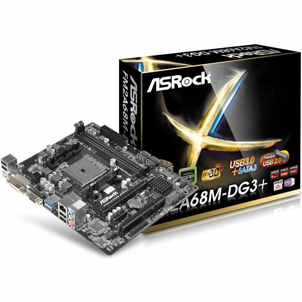 Материнская плата ASRock FM2A68M-DG3+