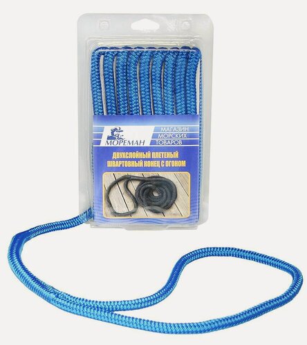Изображение товара Плетеный швартовный конец, 12,7 мм x 6 м, синий (10255165)