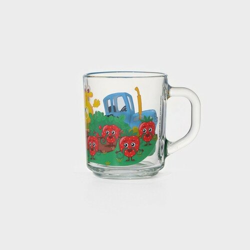 Синий трактор Кружка Синий трактор Цифры 250 мл d72 см h9 см стекло 850₽