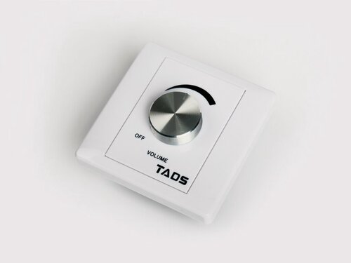 Изображение товара Регулятор громкости TADS DS-03, настенный, потенциометрический, 86x86 мм