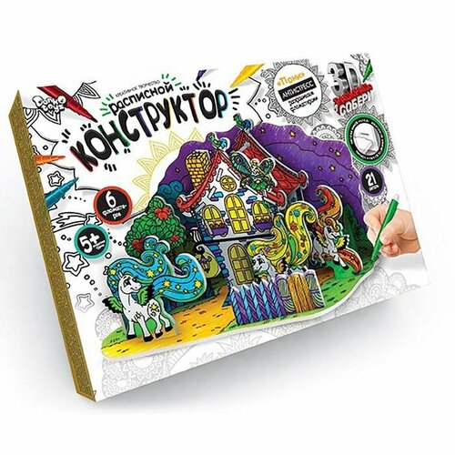 фото Расписной конструктор-антистресс «пони» + фломастеры danko toys