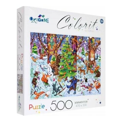 colorit collection пазл 1000 элементов маяк origami 07897 о Пазл Origami Colorit collection Праздник к нам приходит, 500 элементов