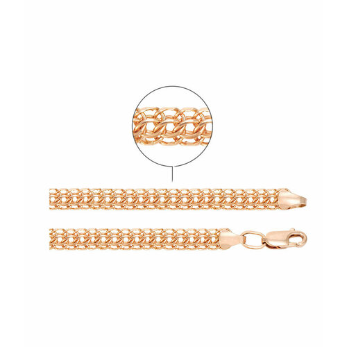 Цепь MG, красное золото, 585 проба, длина 45 см, средний вес 15.2 г