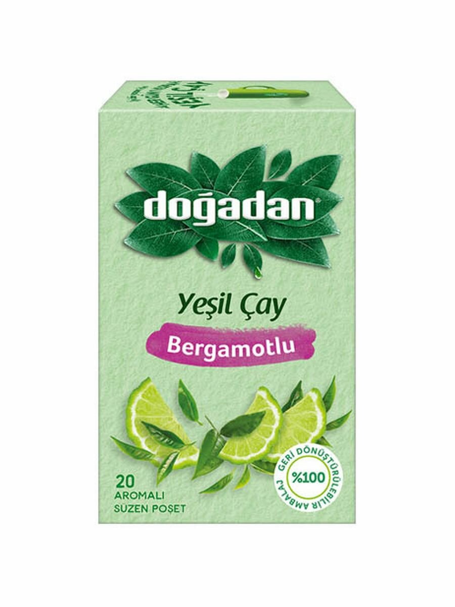Зеленый чай со вкусом Бергамота 20 пак. (2 коробки) - фотография № 2