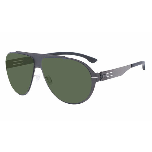 Солнцезащитные очки Ic! Berlin, бесцветный, серый солнцезащитные очки ic berlin kingpin polarized black chrome