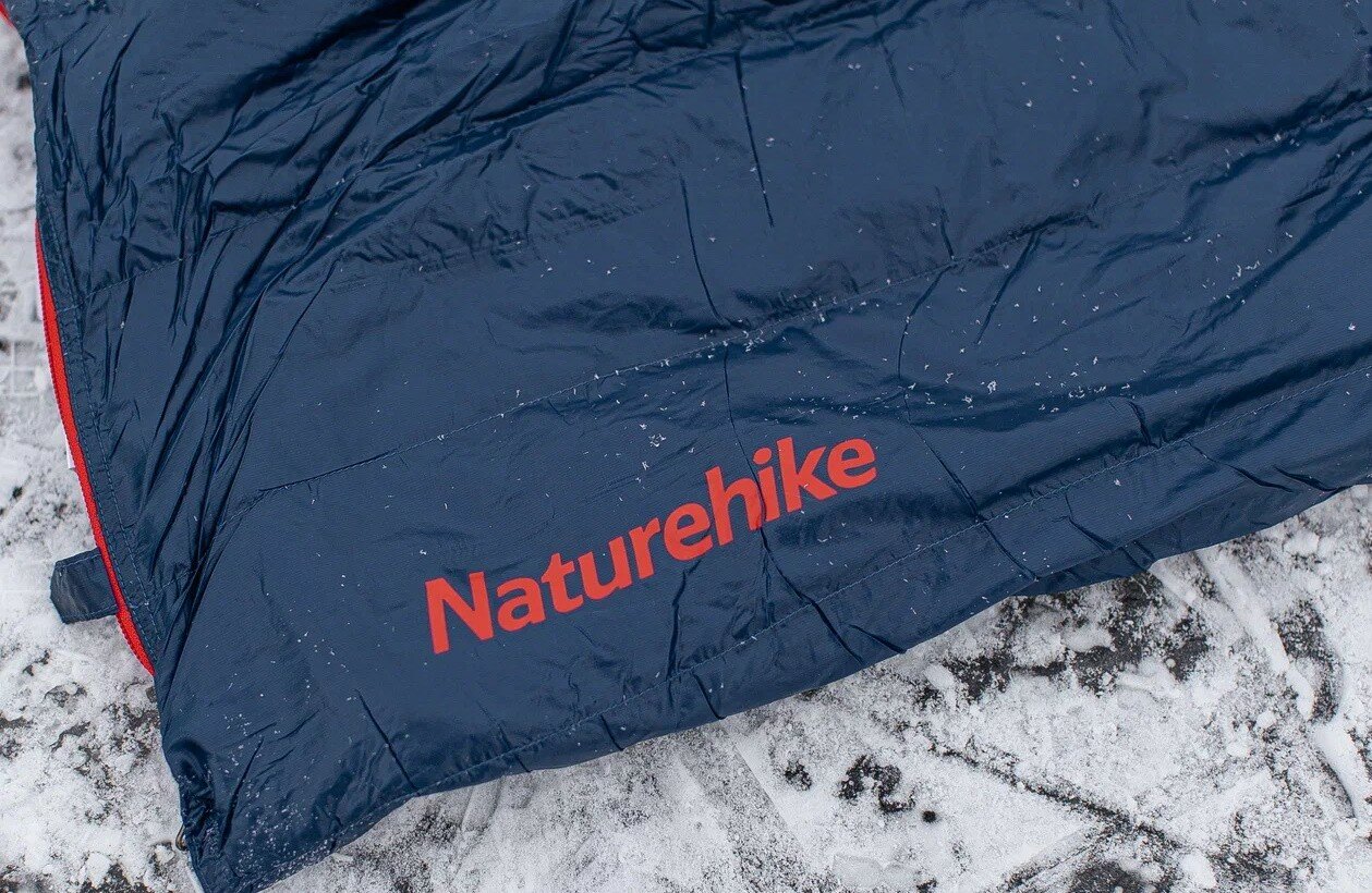 Спальник Naturehike CW280 Down envelope cicada upgrade navy blue правый — фото 1