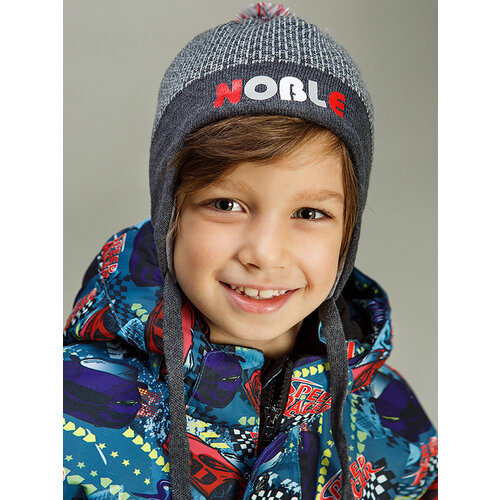 фото Шапка noble people, размер 50-52, серый