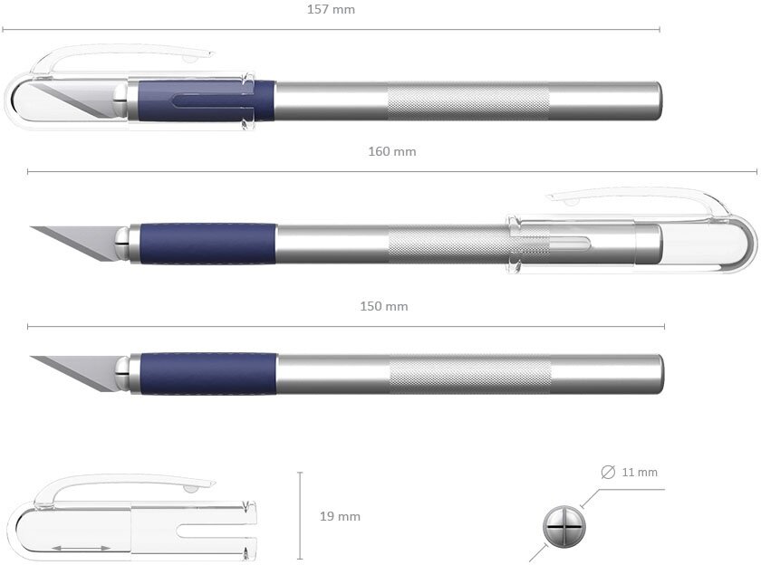 Нож-скальпель канцелярский ErichKrause Precision Knife