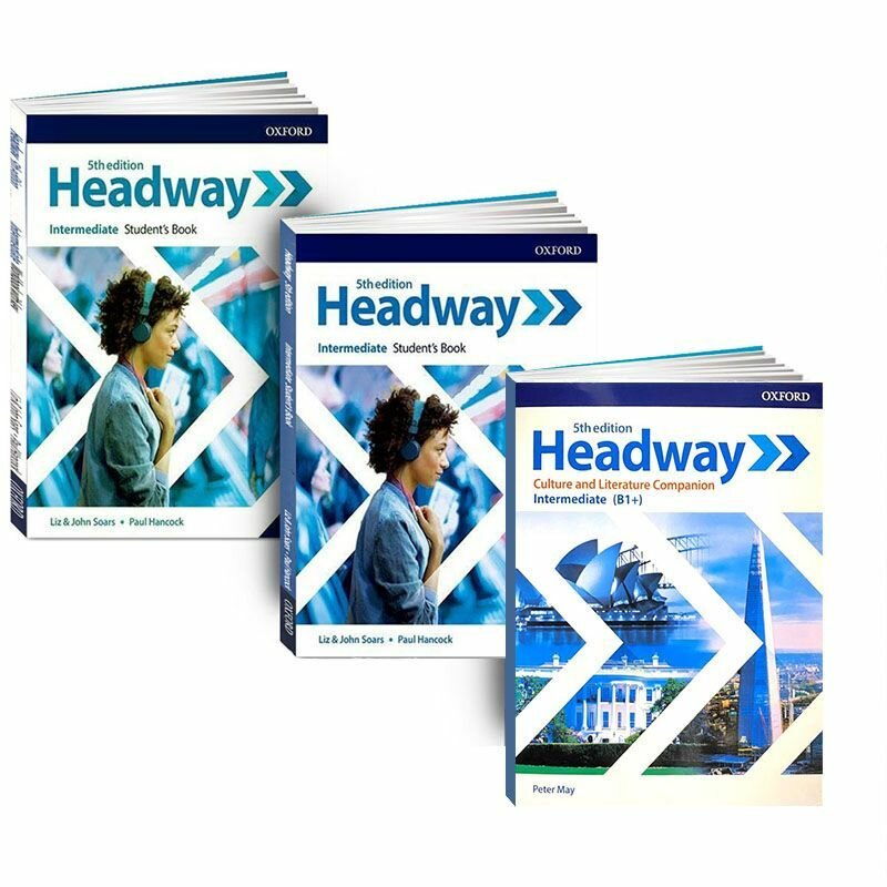 Headway Intermediate 5th edition. Полный комплект: Учебник + Рабочая Тетрадь + CD/DVD