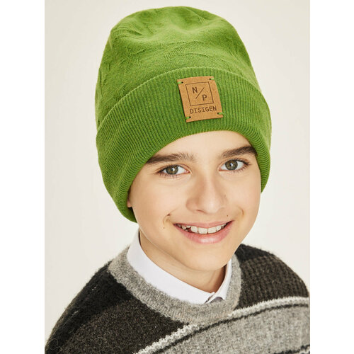 Шапка Noble People, размер 54/56, зеленый шапка baon размер 56 зеленый