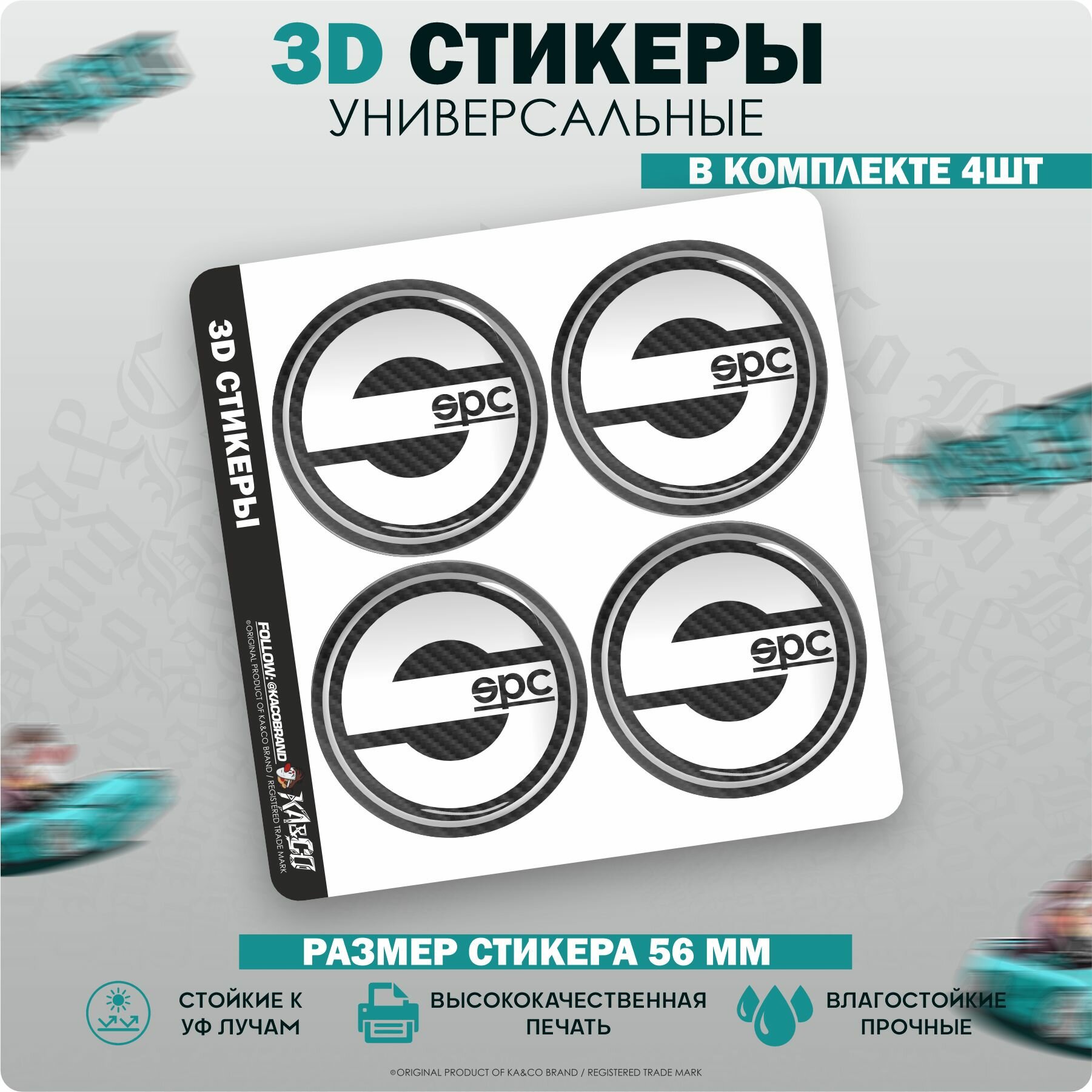 3D Наклейки стикеры на колесный диск Sparco