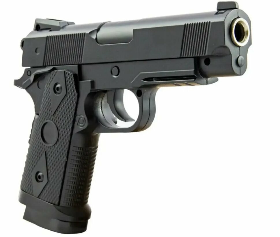 Пистолет игрушечный пневматический металлический C.9 с дульной энергией менее 3.0 Дж(В подарок мишень И пульки)