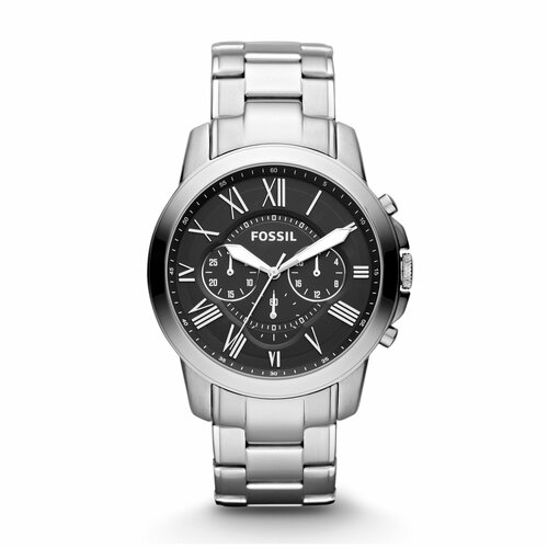 Наручные часы FOSSIL FS4736, серебряный, черный