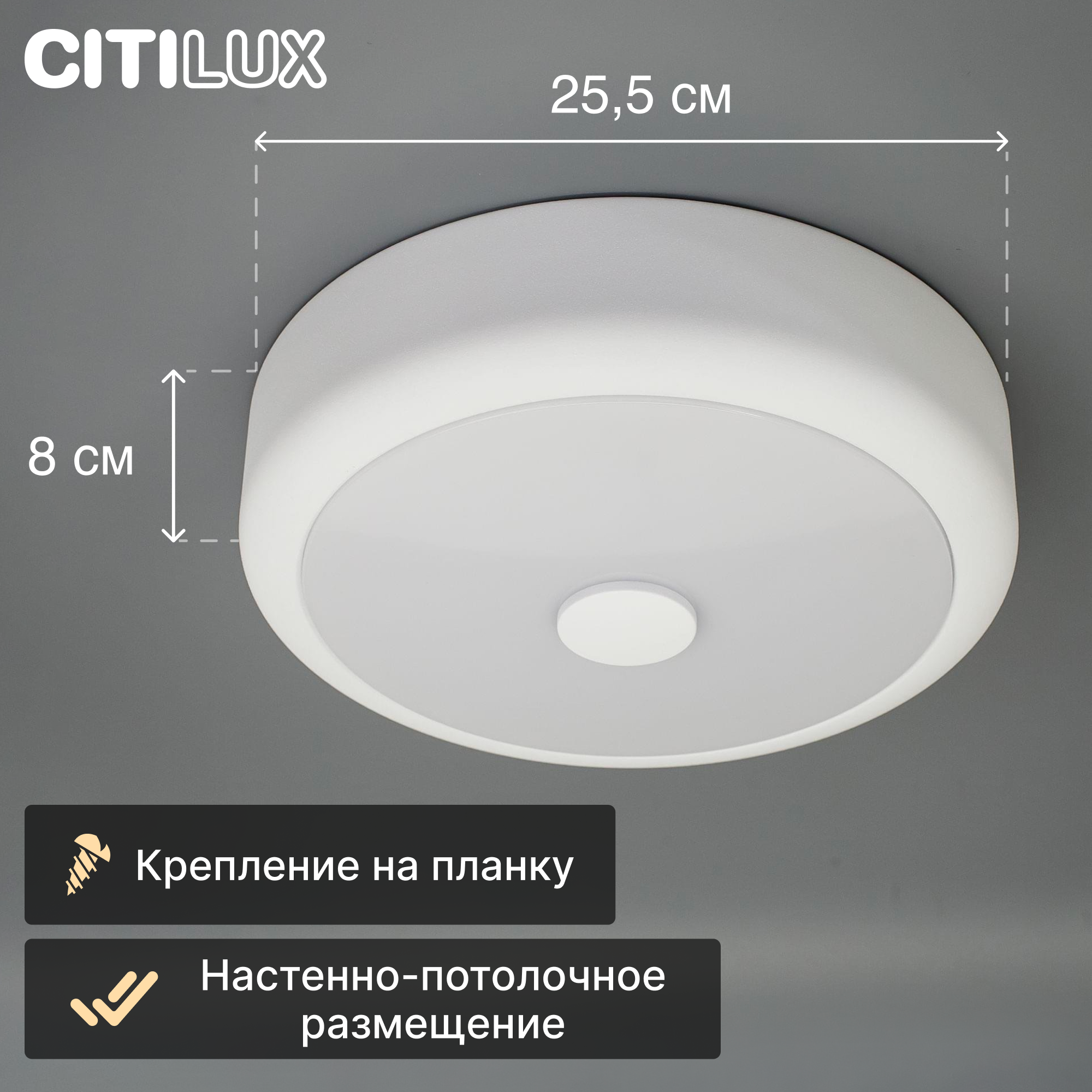 Настенно-потолочный светильник Citilux Фостер-3 CL706310