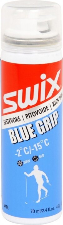 SWIX Blue Extra Жидкая мазь держания -2/-15C, аэрозоль 70мл (V40LC)