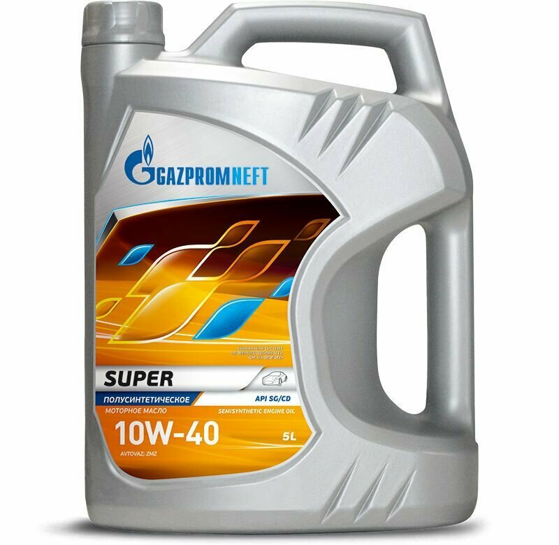 Синтетическое моторное масло Газпромнефть Super 10W-40, 5 л, 1 шт.
