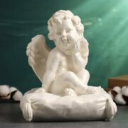 Хорошие сувениры Фигура "Ангел на подушке" 23х22х26см, перламутр