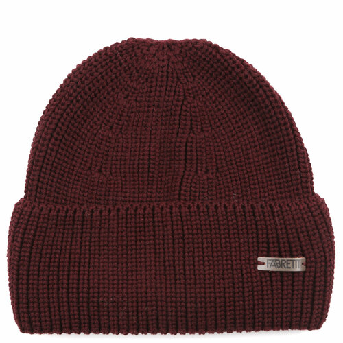 фото Шапка бини fabretti, размер 58, красный