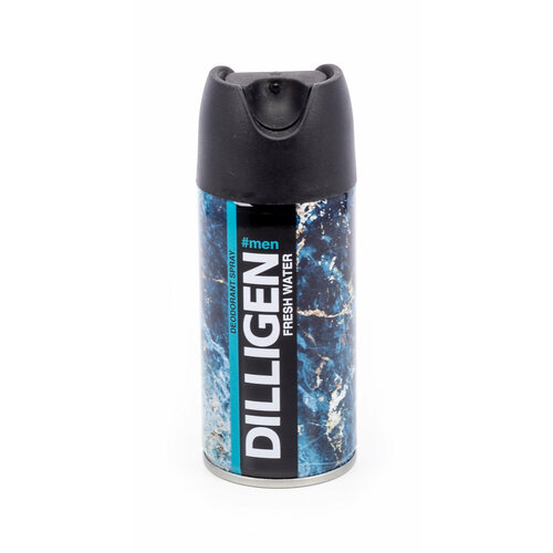 Дезодорант мужской Dilligen / Диллиген Fresh Water спрей 150мл / защита от пота и запаха dilligen дезодорант роликовый мужской best boss 50 мл