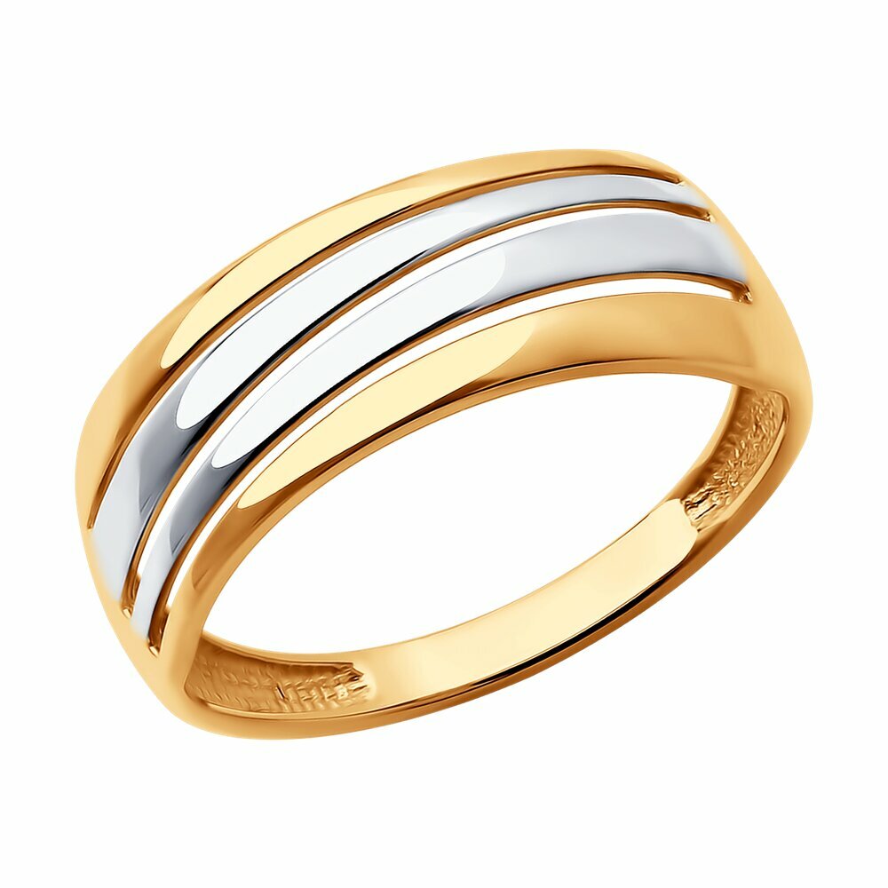 Кольцо Diamant 51-110-02464-1 красное золото 