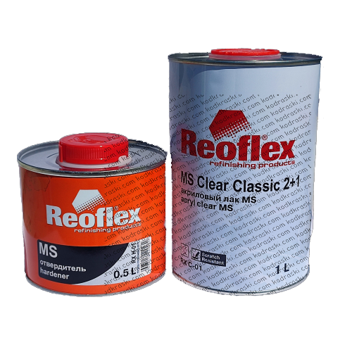 Акриловый лак MS (1 л) Reoflex RX C-01 с отвердителем