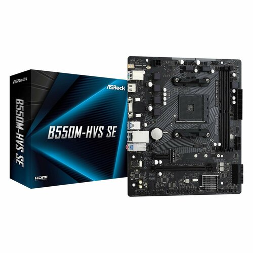 Материнская плата ASRock B550M-HVS SE AMD AM5 DDR4 Micro-ATX 10154₽