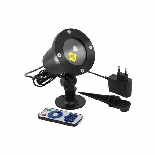 Уличный лазерный проектор с пультом управления Outdoor Waterproof Lite / Новогодний лазерный проектор для дома и улицы
