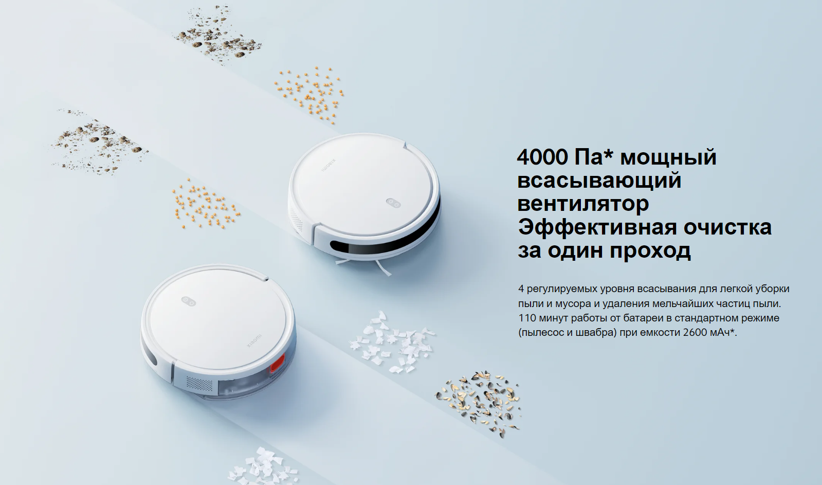 Робот-пылесос Xiaomi Robot Vacuum E12 (EU)