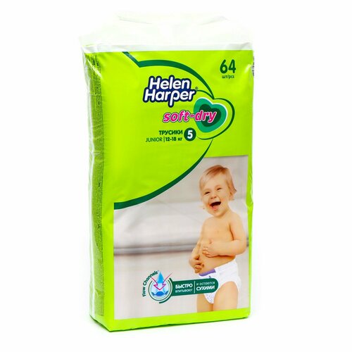 Детские трусики-подгузники Soft&Dry Junior (12-18 кг), 64 шт.