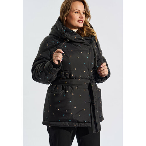 фото Куртка d'imma fashion studio, размер 62, черный