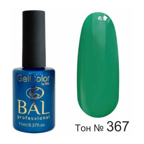 BAL Gel Color №367 Гель-лак каучуковый Нефрит 11 мл bal gel color 319 гель лак каучуковый восточная ночь 11 мл