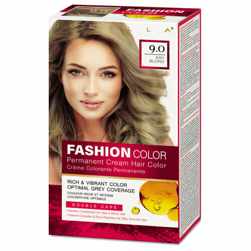 rubella fashion color краска для волос тон 7 5 copper red 50мл RUBELLA Fashion Color Краска для волос тон 9.0 Ash Blond 50мл