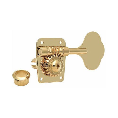 Bass guitar machine heads Gotoh GB1-L4-B - Left side bass guitar machine heads with 1:21 ratio and B finish, black