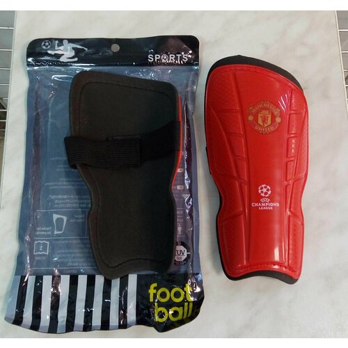 Для футбола Манчестер Юнайтед Детские щитки футбольные клуба MANCHESTER UNITED ( Англия ) защита ног для футбола щитки adidas футбольные размер м для взрослых защита ног