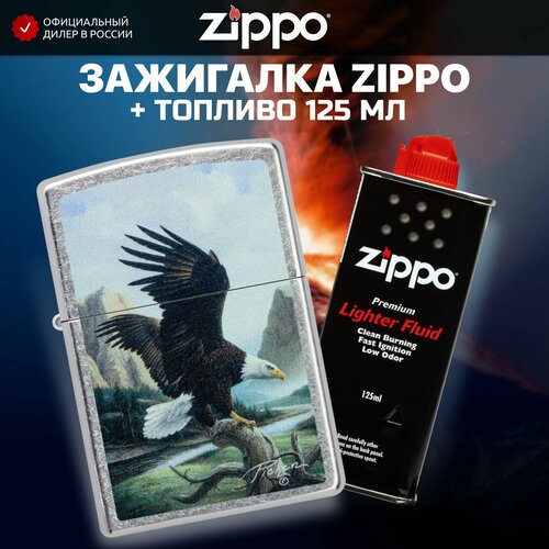 Зажигалка бензиновая ZIPPO 49822 Linda Picken + Бензин для зажигалки топливо 125 мл зажигалка zippo linda picken 48598