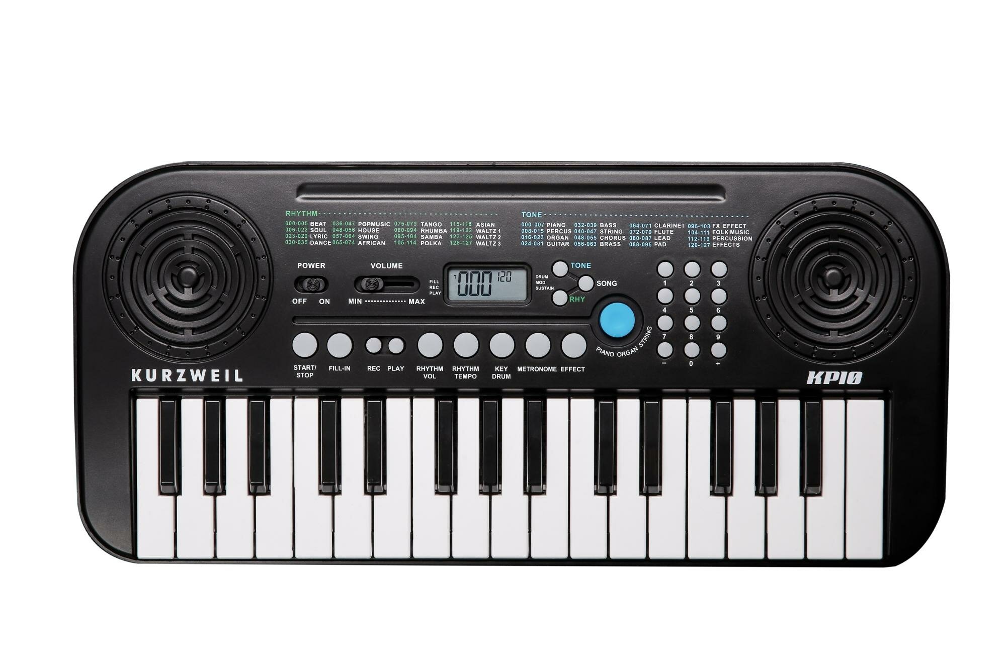 Kurzweil KP10 LB Синтезатор 32 клавиша полифония 8 цвет чёрный