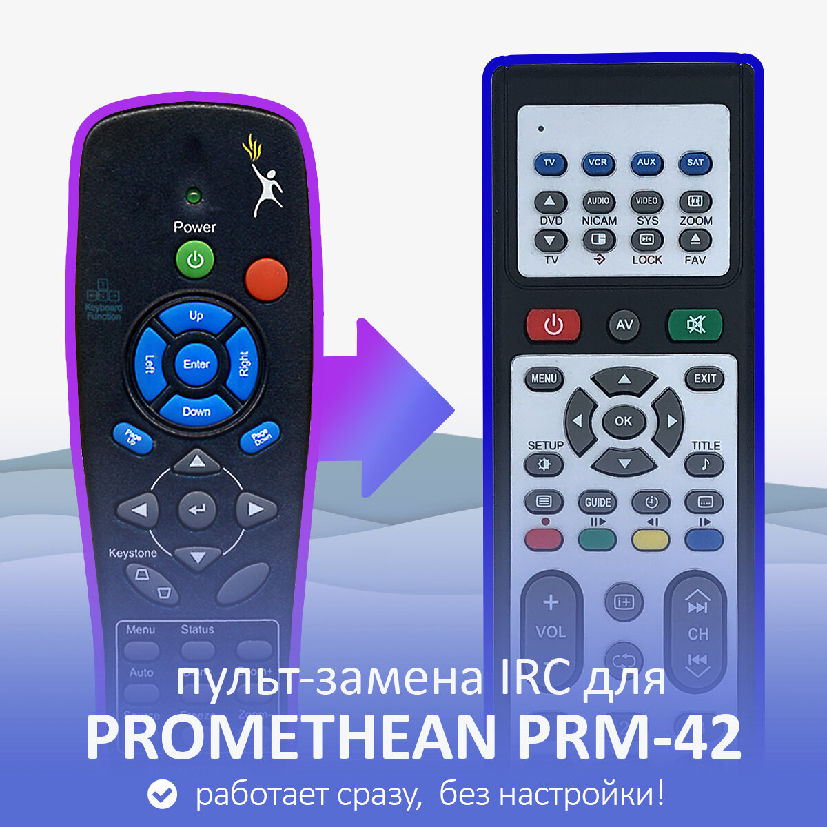 Пульт-замена для PROMETHEAN PRM-42