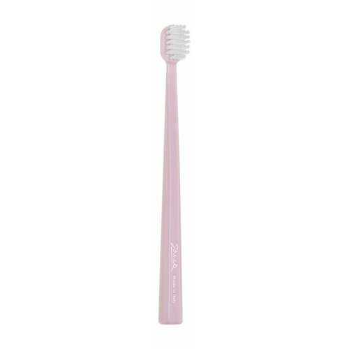 Зубная щетка средней жесткости Janeke Toothbrush Pink Pale