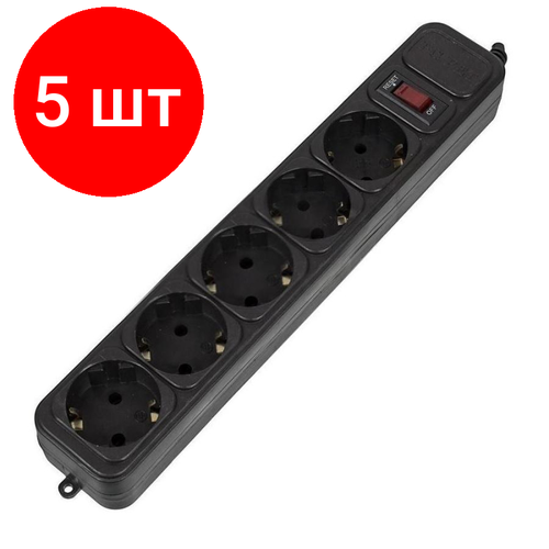 сетевой фильтр pc pet ap01006 5 g Комплект 5 штук, Сетевой фильтр PC Pet AP01006-3-B 3м (5 розеток) черный (пакет ПЭ)