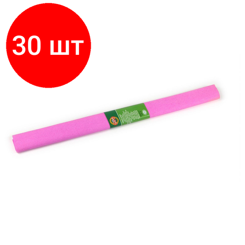 Комплект 30 штук, Бумага цветная крепир в рул 9755 KOH-I-NOOR 2000х500мм розовая 9755003001PM