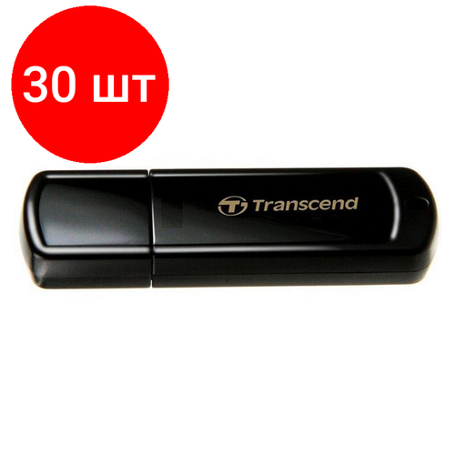 Комплект 30 штук, Флеш-память Transcend JetFlash 350, 8Gb, USB 2.0, чер, TS8GJF350