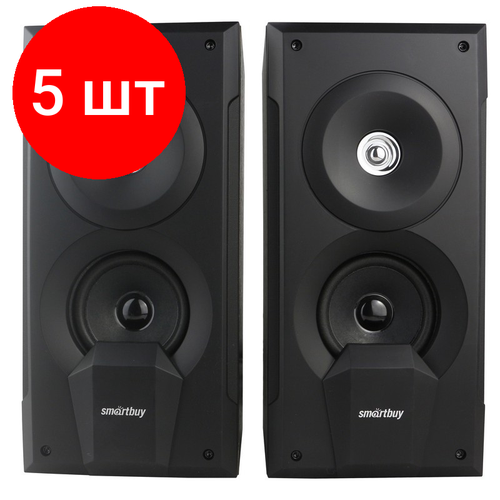 Комплект 5 штук Акустическая система SmartBuy GIG 20 SBA-4200 20 Вт МДФ черная 1810200₽