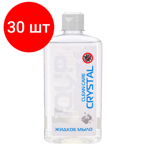 Комплект 30 штук, Мыло жидкое IQUP Clean Care флип-топ ПЭТ 0.5л прозрач