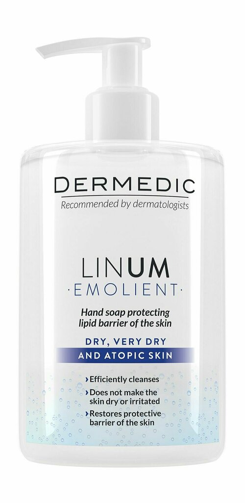 Жидкое мыло для рук Dermedic Linum Emolient Hand Soap