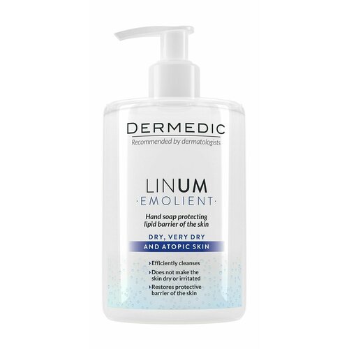 Жидкое мыло для рук Dermedic Linum Emolient Hand Soap гель для душа dermedic emolient linum